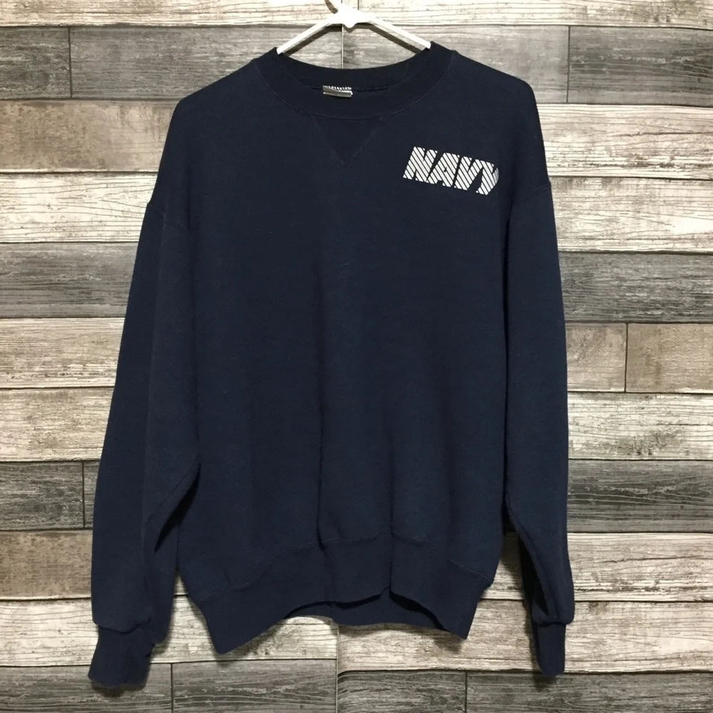 Soffe US Navy Sweatshirt Men’s M Navy Blue Pullover Crewneck Official
